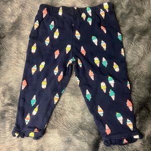 ✨Carter’s ice cream leggings/pants, size 9 Months ‼️